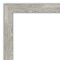 Amanti Art Non-Beveled Wall Mirror, Dove Greywash Narrow Frame